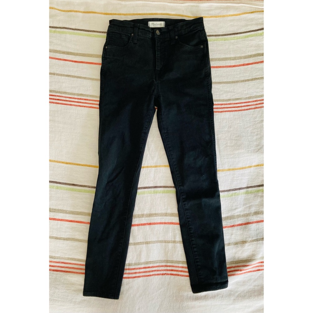 Madewell 10in High Rise Black Skinny Jeans!